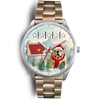 Cute Bulldog Iowa Christmas Special Wrist Watch