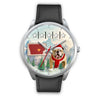 Cute Bulldog Iowa Christmas Special Wrist Watch