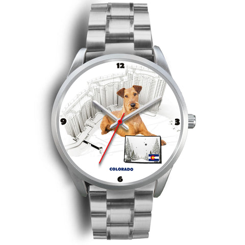 Irish Terrier Colorado Christmas Special Wrist Watch