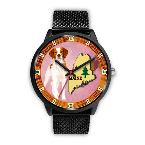 Brittany Dog Maine Christmas Special Wrist Watch