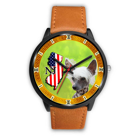 Chinese Crested Dog New Jersey Christmas Special Wrist Watch