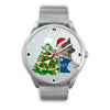 Norwegian Elkhound Dog Minnesota Christmas Special Wrist Watch