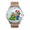Norwegian Elkhound Dog Minnesota Christmas Special Wrist Watch