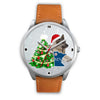 Norwegian Elkhound Dog Minnesota Christmas Special Wrist Watch