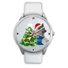 Norwegian Elkhound Dog Minnesota Christmas Special Wrist Watch