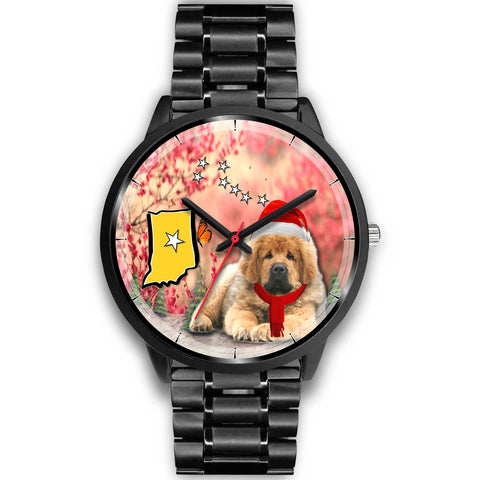 Tibetan Mastiff Indiana Christmas Special Wrist Watch