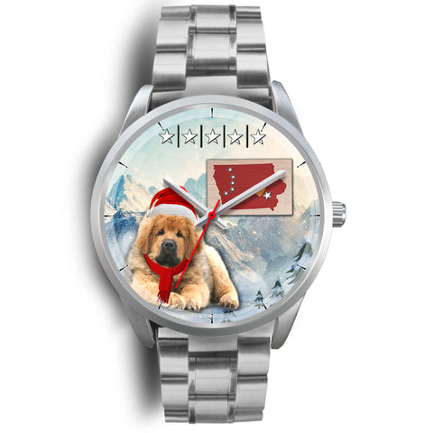 Tibetan Mastiff Iowa Christmas Special Wrist Watch