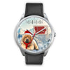 Tibetan Mastiff Iowa Christmas Special Wrist Watch