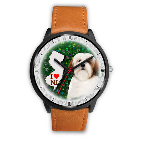 Lhasa Apso Dog New Jersey Christmas Special Wrist Watch