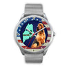 Lovely Bloodhound Dog Maine Christmas Special Wrist Watch