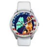 Lovely Bloodhound Dog Maine Christmas Special Wrist Watch