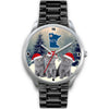 Russian Blue Cat Minnesota Christmas Special Wrist Watch