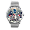 Russian Blue Cat Minnesota Christmas Special Wrist Watch