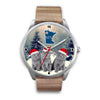 Russian Blue Cat Minnesota Christmas Special Wrist Watch