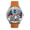 Russian Blue Cat Minnesota Christmas Special Wrist Watch