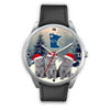 Russian Blue Cat Minnesota Christmas Special Wrist Watch