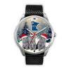 Russian Blue Cat Minnesota Christmas Special Wrist Watch