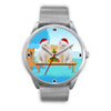 Lovely White Persian Cats Christmas Special Wrist Watch