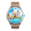 Lovely White Persian Cats Christmas Special Wrist Watch