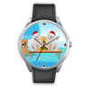 Lovely White Persian Cats Christmas Special Wrist Watch