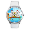 Lovely White Persian Cats Christmas Special Wrist Watch