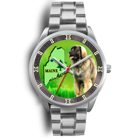 Lovely Leonberger Dog Maine Christmas Special Wrist Watch