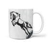 Mustang Horse Art Print 360 White Mug