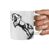 Mustang Horse Art Print 360 White Mug