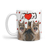 German Shepherd MOM Print 360 White Mug