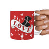 Cute Pets Love Print 360 White Mug