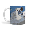 Bulldog Rushmore Print 360 White Mug