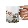 Golden Retriever Mount Rushmore Print 360 Mug