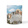 Amazing Golden Retriever Mount Rushmore Print 360 Mug