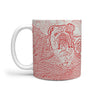 Cute Bulldog Rushmore Print 360 White Mug