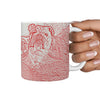 Cute Bulldog Rushmore Print 360 White Mug