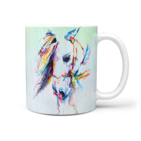 Horse Watercolor Art Mount Rushmore Print 360 Mug