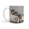 Rottweiler Dog Mount Rushmore Print 360 Mug