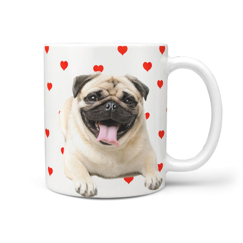 Cute Pug Print 360 Mug