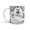 Cute Maltese Dog Rushmore Mount Print 360 White Mug