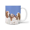 Basset Hound Rushmore Mount Print 360 White Mug