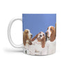 Basset Hound Rushmore Mount Print 360 White Mug