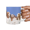 Basset Hound Rushmore Mount Print 360 White Mug