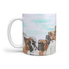 Boxer Dog Rushmore Mount Print 360 White Mug