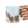 Boxer Dog Rushmore Mount Print 360 White Mug