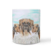 Boxer Dog Rushmore Mount Print 360 White Mug