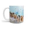 Cute Yorkie Mount Rushmore Print 360 Mug