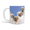 English Mastiff Dog Mount Rushmore Print 360 White Mug