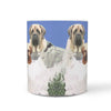 English Mastiff Dog Mount Rushmore Print 360 White Mug