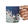 Amazing Siberian Husky Mount Rushmore Print 360 Mug