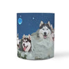 Amazing Siberian Husky Mount Rushmore Print 360 Mug